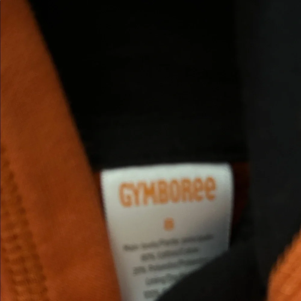 Gymboree Kids Black & Orange Jack-o’-lantern Pumpkin Hoodie Sweatshirt size 8